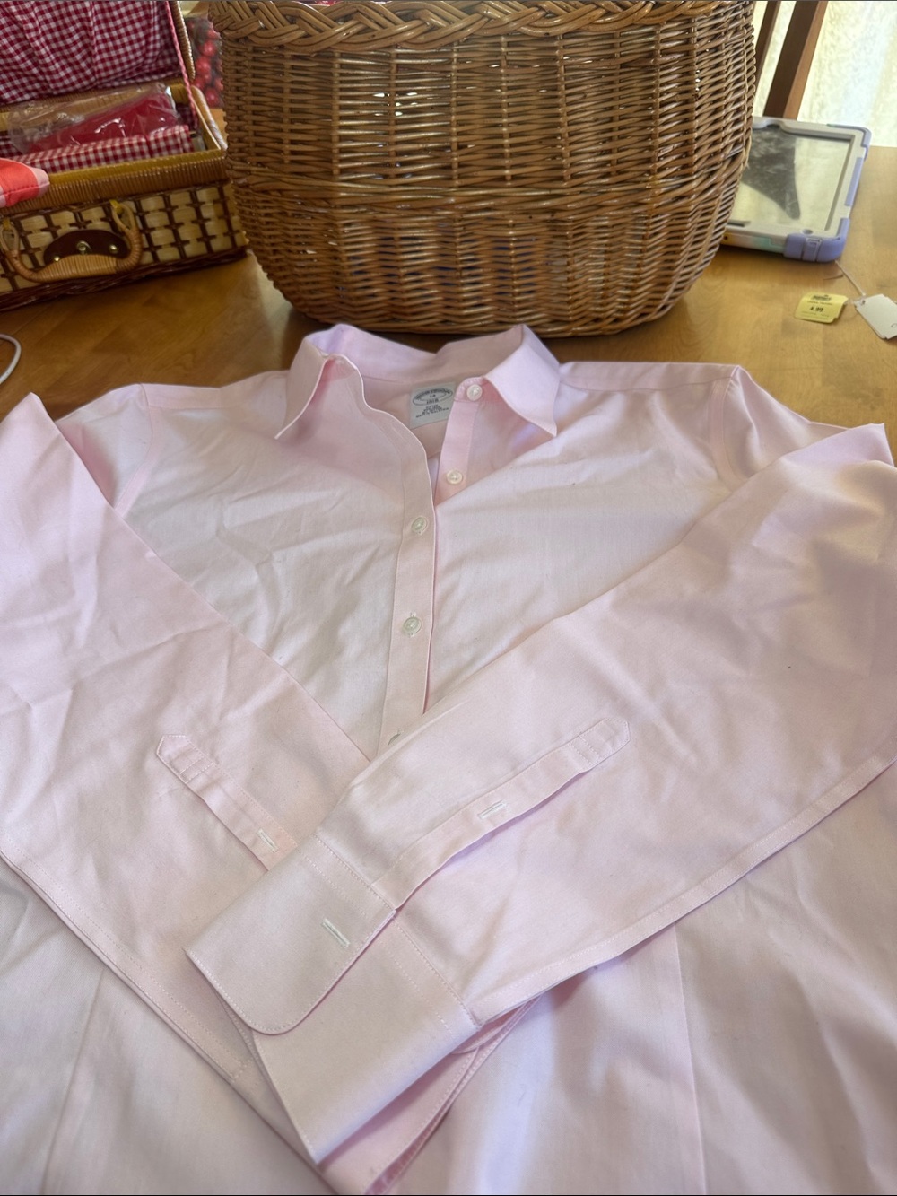 Brooks Brothers Pale Pink Cotton Dress Shirt